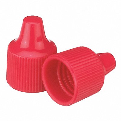 Dropper Tip Cap 15-415mm PP Red PK100 MPN:242512