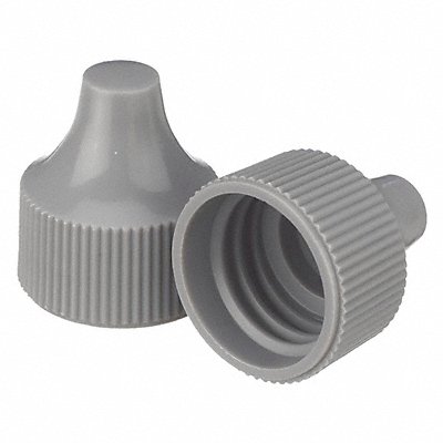 Dropper Tip Cap 20-410mm PP Gray PK100 MPN:242525