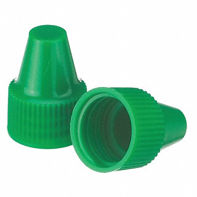 Dropper Tip Cap 13-425mm PP Green PK100 MPN:242536