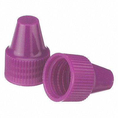 Dropper Tip Cap 13-425mm PP Purple PK100 MPN:242537