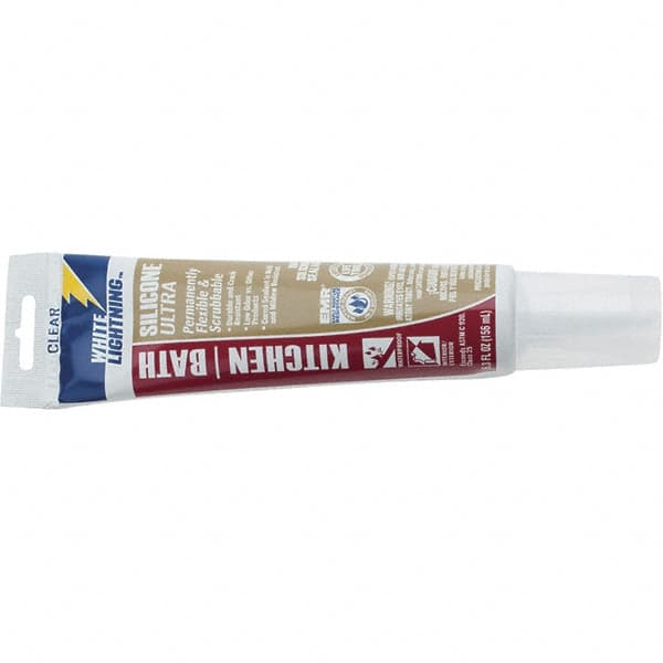 Sealant: 5.3 oz Tube, Clear, Silicone MPN:W21101005