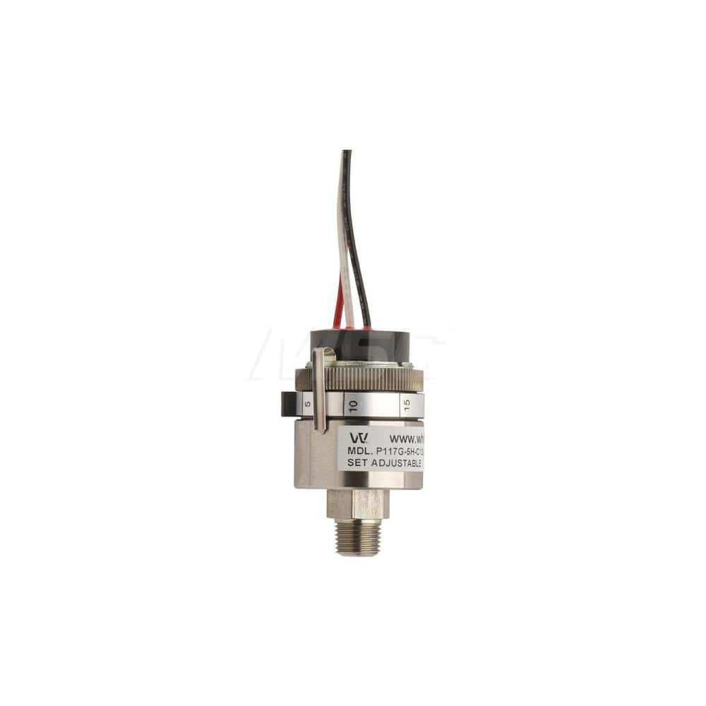 Compact, Cylindrical & Miniature Pressure Switch: NPT Male Thread MPN:P117G10HC12TBD