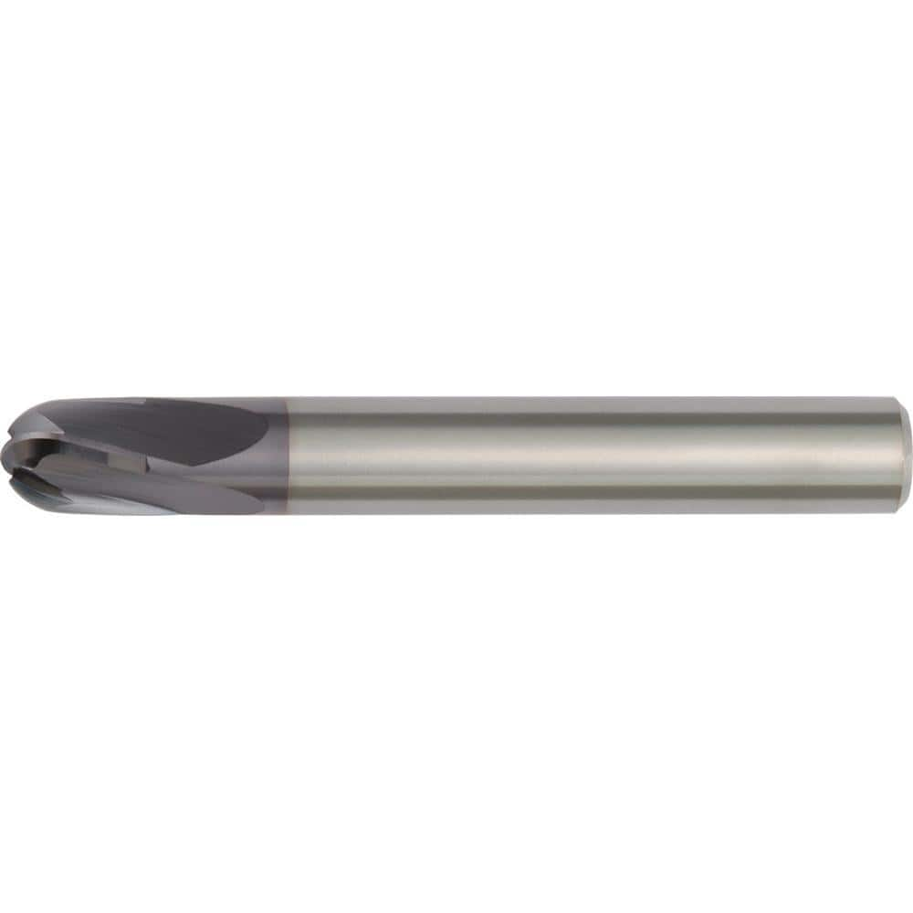 Ball End Mill: 4 Flute, Solid Carbide MPN:1859882