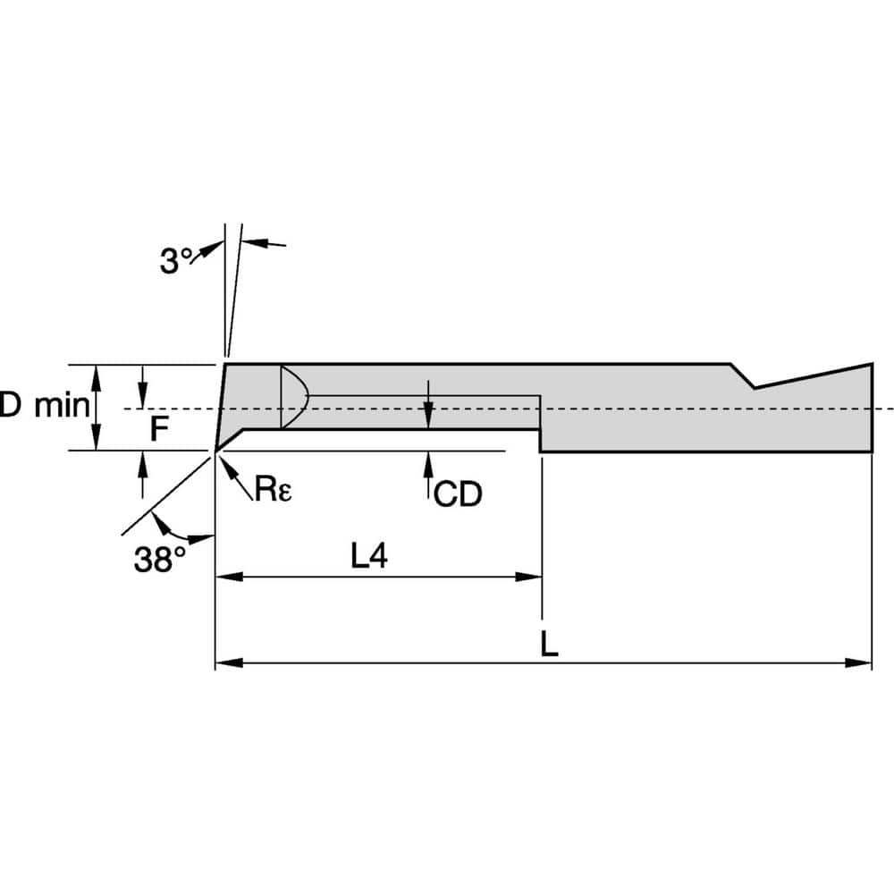 Micro Boring Boring Bar:  1/4