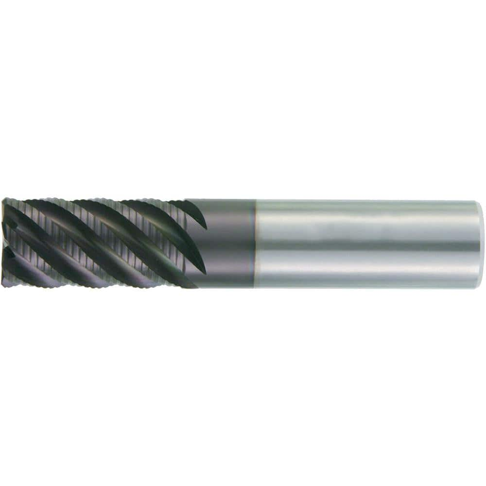 Corner Radius End Mill: 25 mm Dia, 45 mm LOC, 6 Flutes, Solid Carbide MPN:6431402