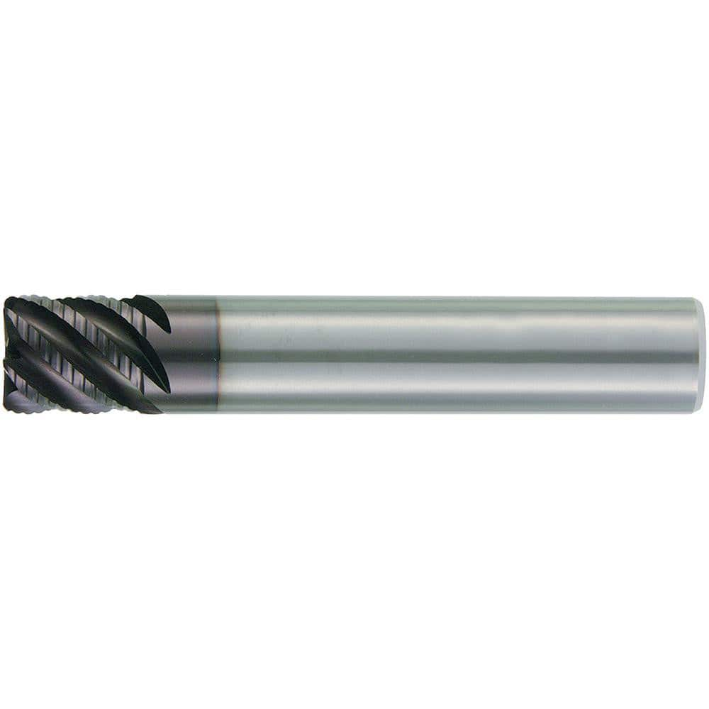 Corner Radius End Mill: 6 mm Dia, 6 mm LOC, 4 Flutes, Solid Carbide MPN:6431403