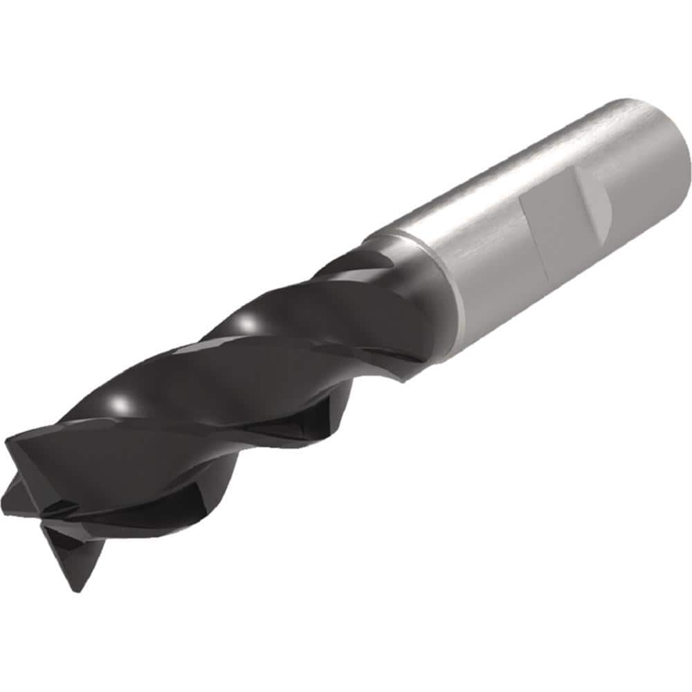 Corner Chamfer End Mill: 4 mm Dia, 12 mm LOC, 4 Flutes, 0.1 mm Chamfer Width, Solid Carbide MPN:6829319