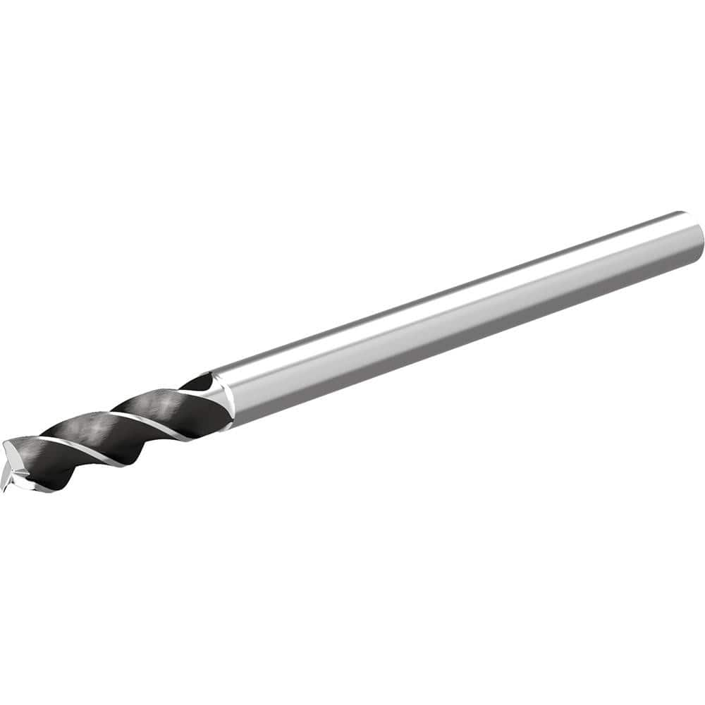 Corner Radius End Mill: 5 mm Dia, 15 mm LOC, 0.2 mm Radius, 3 Flutes, Solid Carbide MPN:6853440