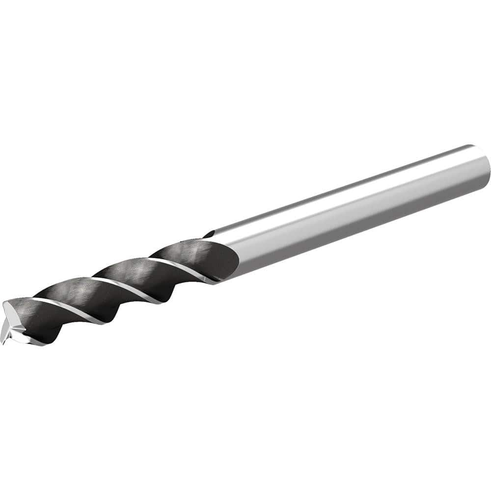 Corner Radius End Mill: 4 mm Dia, 12 mm LOC, 0.5 mm Radius, 3 Flutes, Solid Carbide MPN:6853513