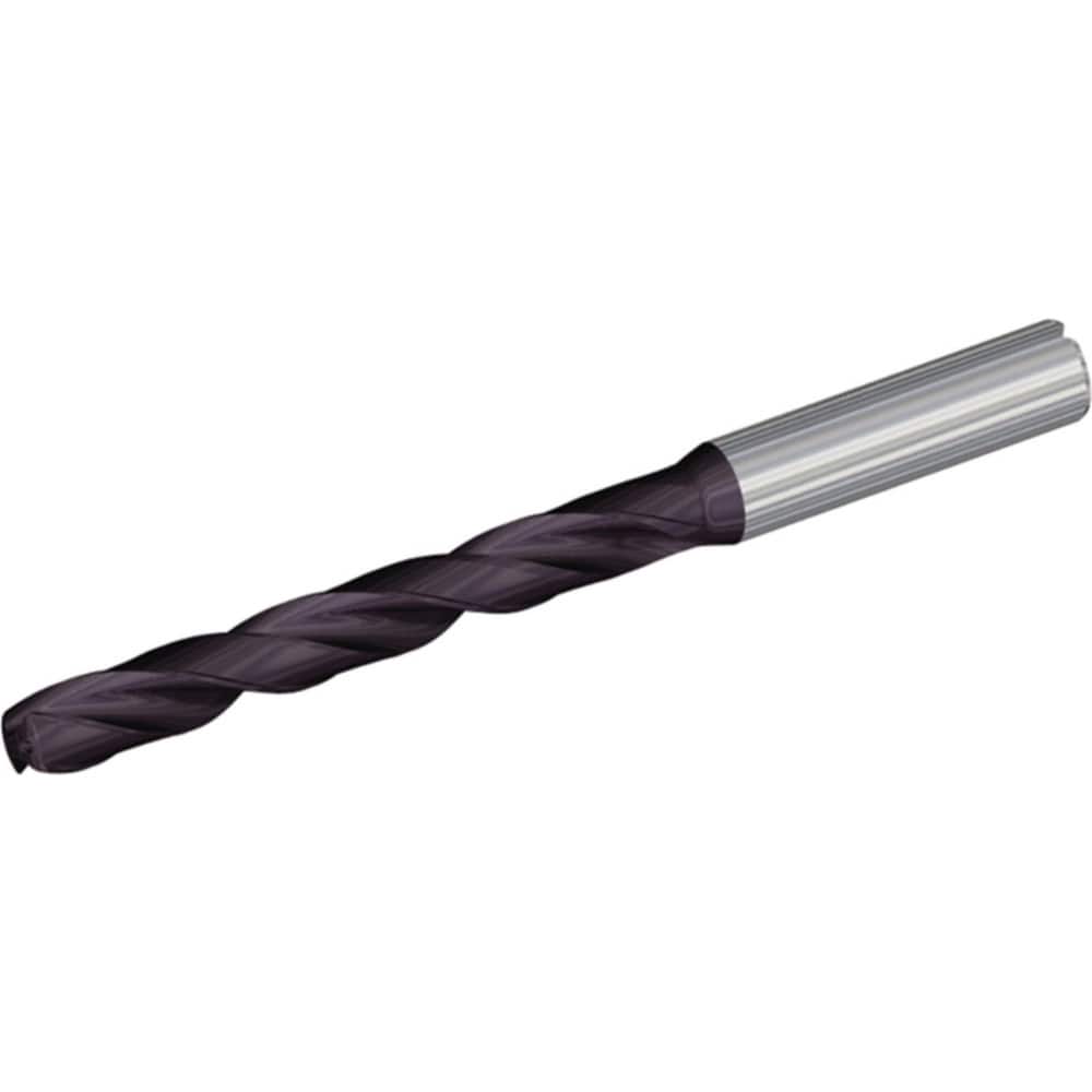 Extra Length Drill Bits, Drill Bit Size (Wire): #30 , Tool Material: Carbide , Coating/Finish: TiAlN , Coolant Through: Yes , Flute Type: Spiral  MPN:4173461