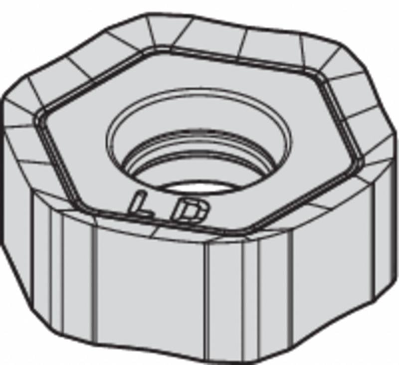 Hex Milling Insert 6.80mm Carbide MPN:HNGJ070432ANENLD