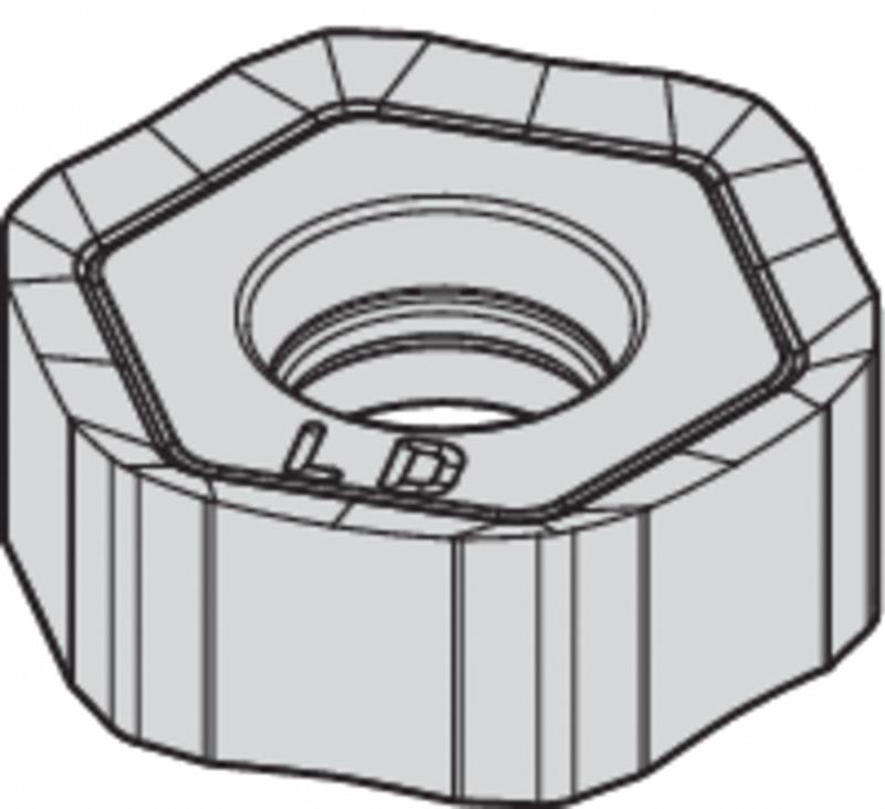 Hex Milling Insert 6.80mm Carbide MPN:HNGJ0704ANENLD