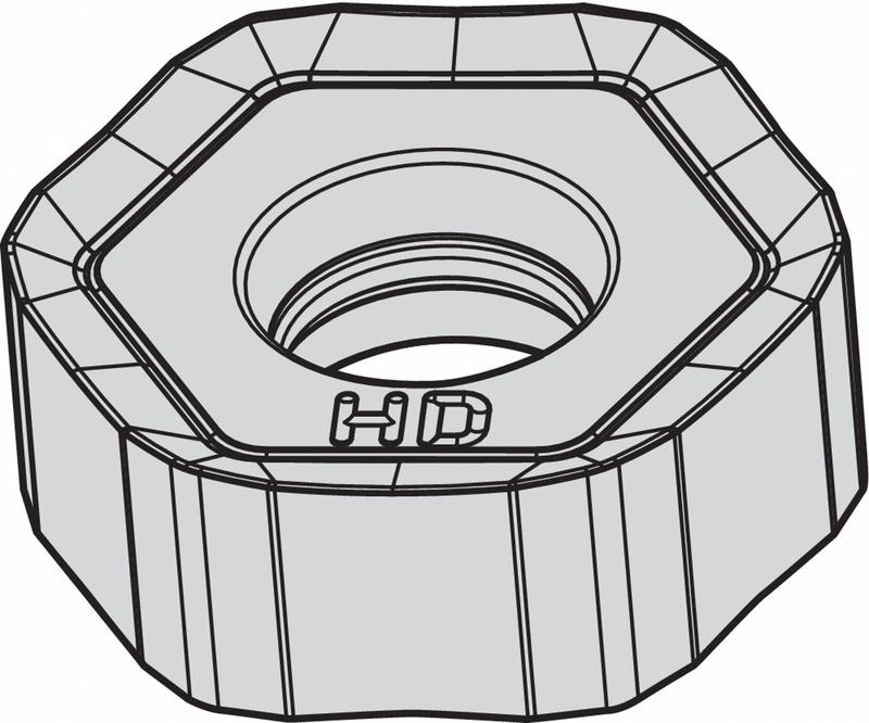 Hex Milling Insert 6.80mm Carbide MPN:HNPJ070432ANSNHD