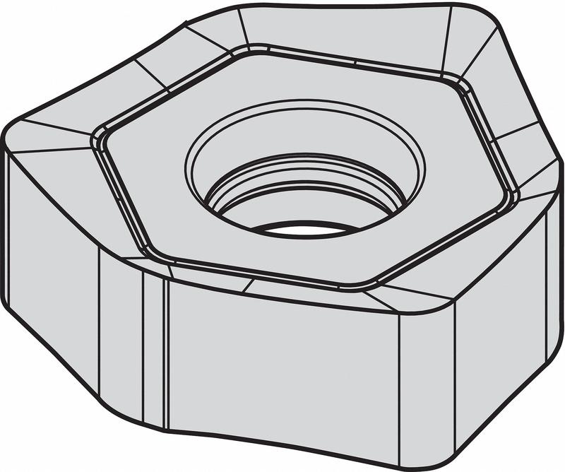 Hex Milling Insert 6.78mm Carbide MPN:XNGJ0704ANENLD3W