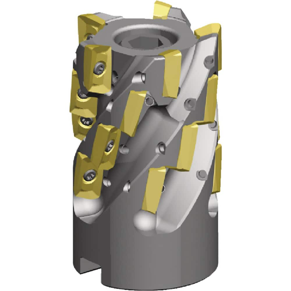 Indexable Square-Shoulder Face Mills, Minimum Cutting Diameter (Decimal Inch): 1.5000 , Maximum Cutting Diameter (Decimal Inch): 1.5000  MPN:6425437