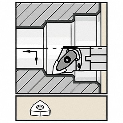 Thread Turning Toolholder A-DWL-KC04 MPN:A25RDWLNL06KC04