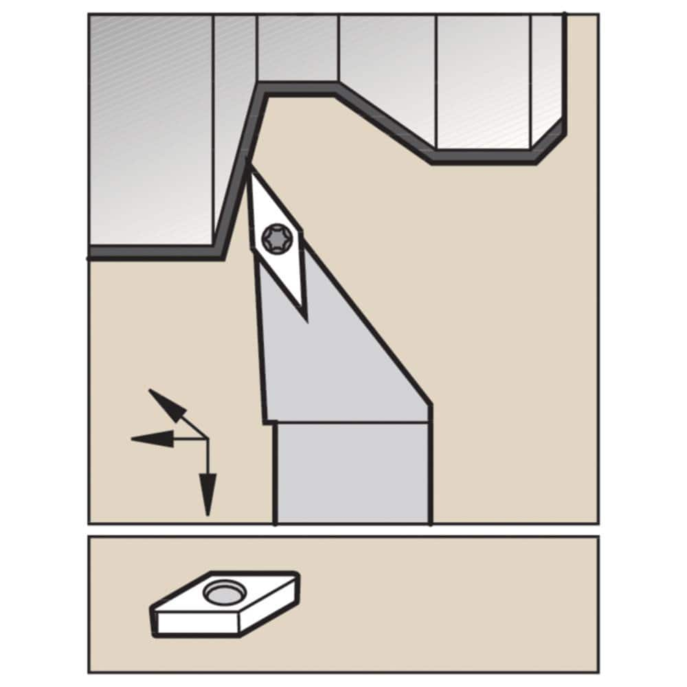 Indexable Turning Toolholders, Toolholder Style: SVJBR , Hand of Holder: Right Hand , Lead Angle: 93.000 , Insert Compatibility: VB..33.  MPN:2951376