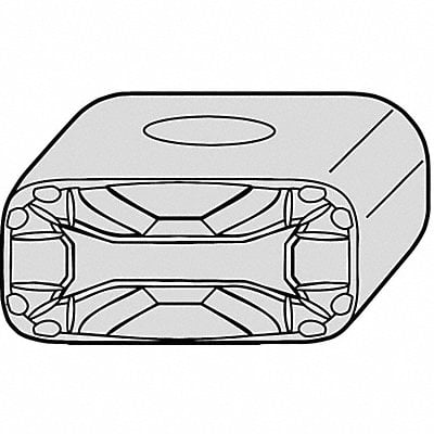 Rectangle Turning Insert LNUX Carbide MPN:LNUX30194013 WK20CT