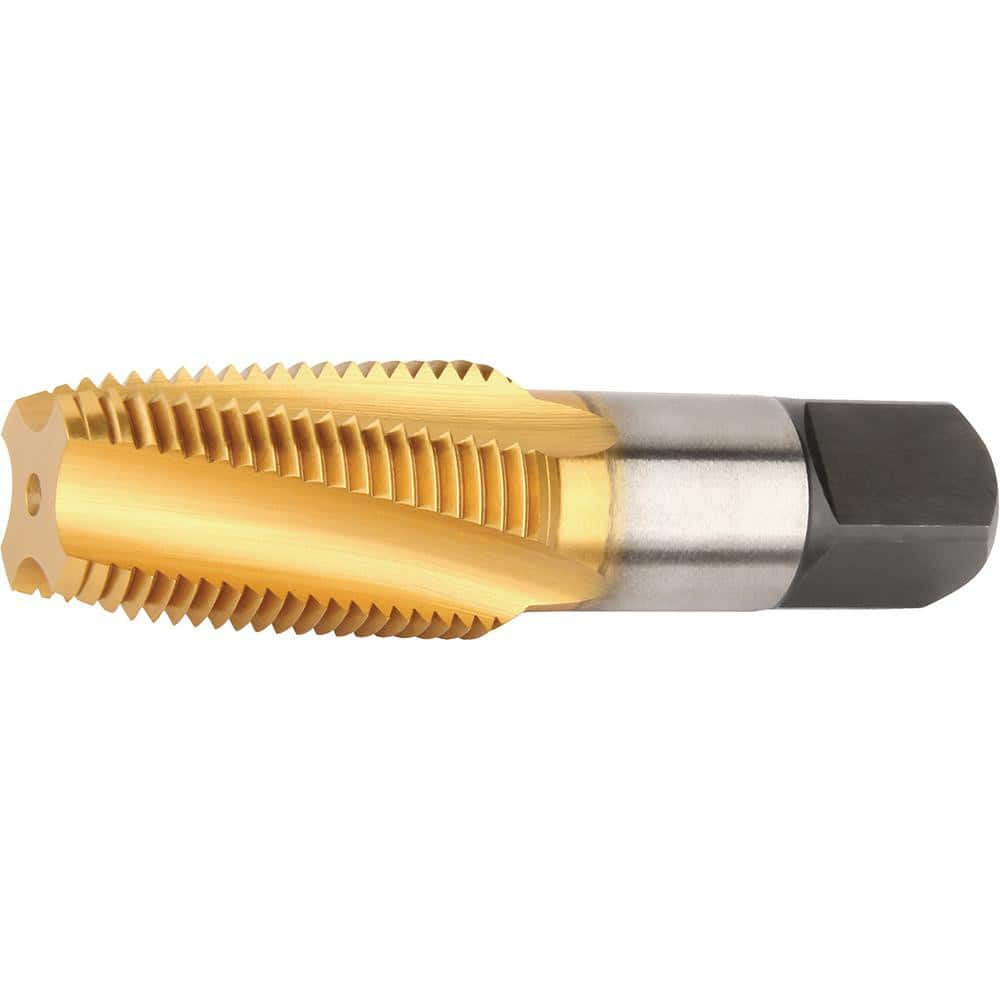 Spiral Flute Pipe Taps, Thread Size (Inch): 1/16-27 , Overall Length (Decimal Inch): 2.1300 , Chamfer: Semi-Bottoming , Thread Standard: NPT  MPN:5629359