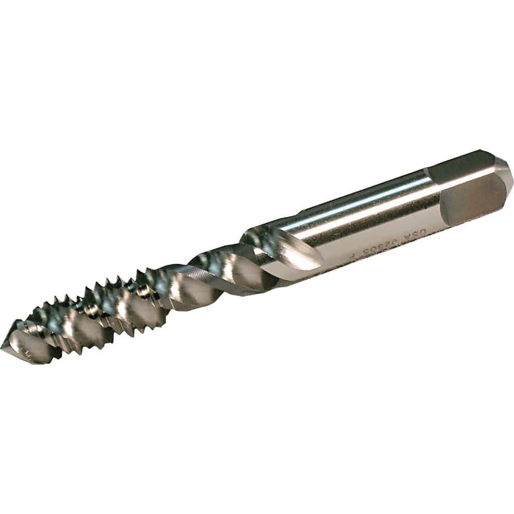 Spiral Flute Tap: M10x1.5 Metric, 3 Flutes, Bottoming, 6H Class of Fit, High Speed Steel, TiN Coated MPN:2746242