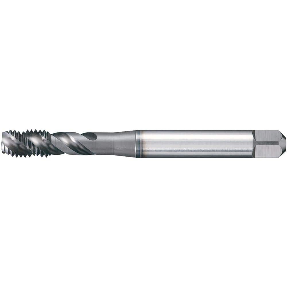 Spiral Flute Tap: M3x0.5 Metric, 3 Flutes, Modified Bottoming, 6HX Class of Fit, Powdered Metal, TiCN Coated MPN:3954929