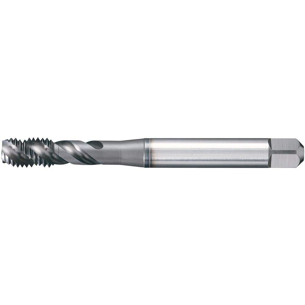 Spiral Flute Tap: M8x1.25 Metric, 3 Flutes, Modified Bottoming, 6HX Class of Fit, Powdered Metal, TiCN Coated MPN:3955023