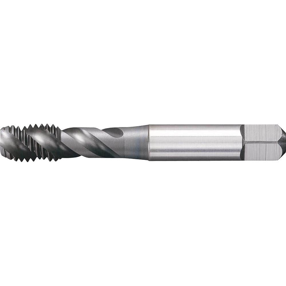 Spiral Flute Tap: M6x1 Metric, 3 Flutes, Modified Bottoming, 6HX Class of Fit, Powdered Metal, TiCN Coated MPN:3955072