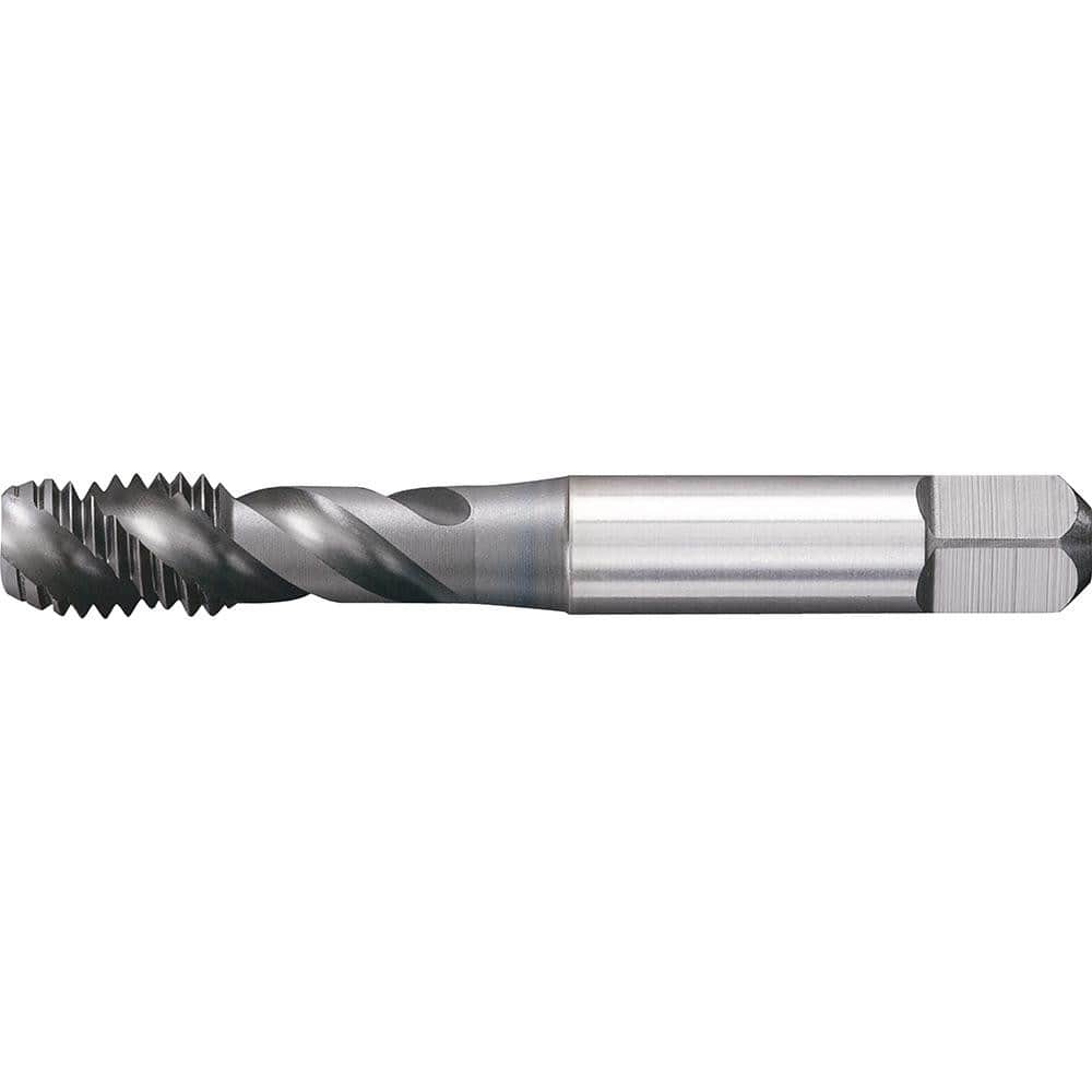 Spiral Flute Tap: M8x1.25 Metric, 3 Flutes, Modified Bottoming, 6HX Class of Fit, Powdered Metal, TiCN Coated MPN:3955093