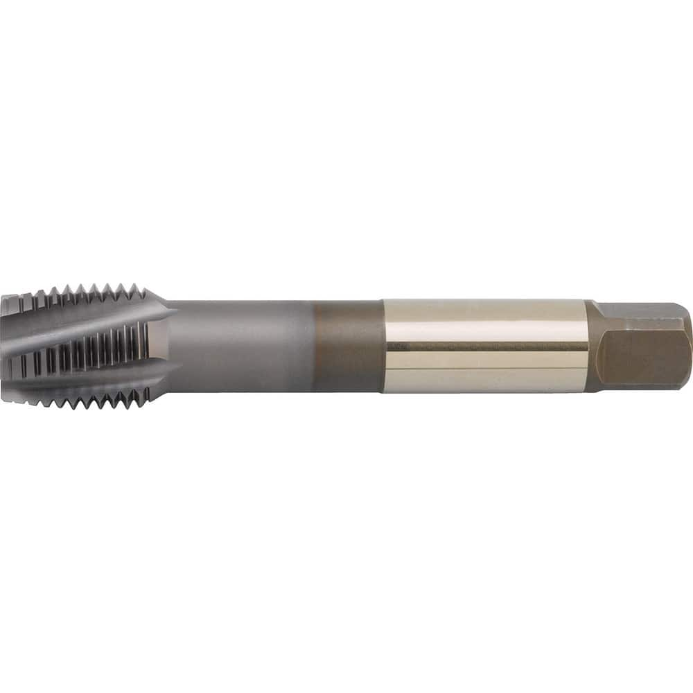 Spiral Flute Tap: M6x1 Metric, 3 Flutes, Modified Bottoming, 6HX Class of Fit, Powdered Metal, CrC/C Coated MPN:3955344