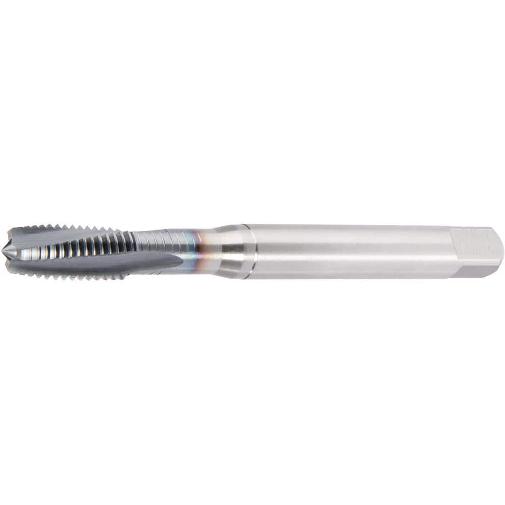 Spiral Flute Tap: M6x1 Metric, 3 Flutes, Plug, 6HX Class of Fit, Powdered Metal, TiCN Coated MPN:4160103