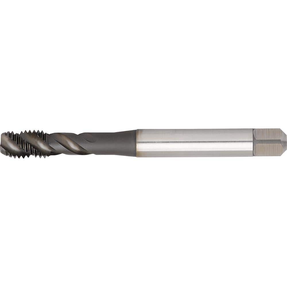 Spiral Flute Tap: #10-24 UNC, 3 Flutes, Modified Bottoming, 2B Class of Fit, High Speed Steel, TiCN Coated MPN:5436679