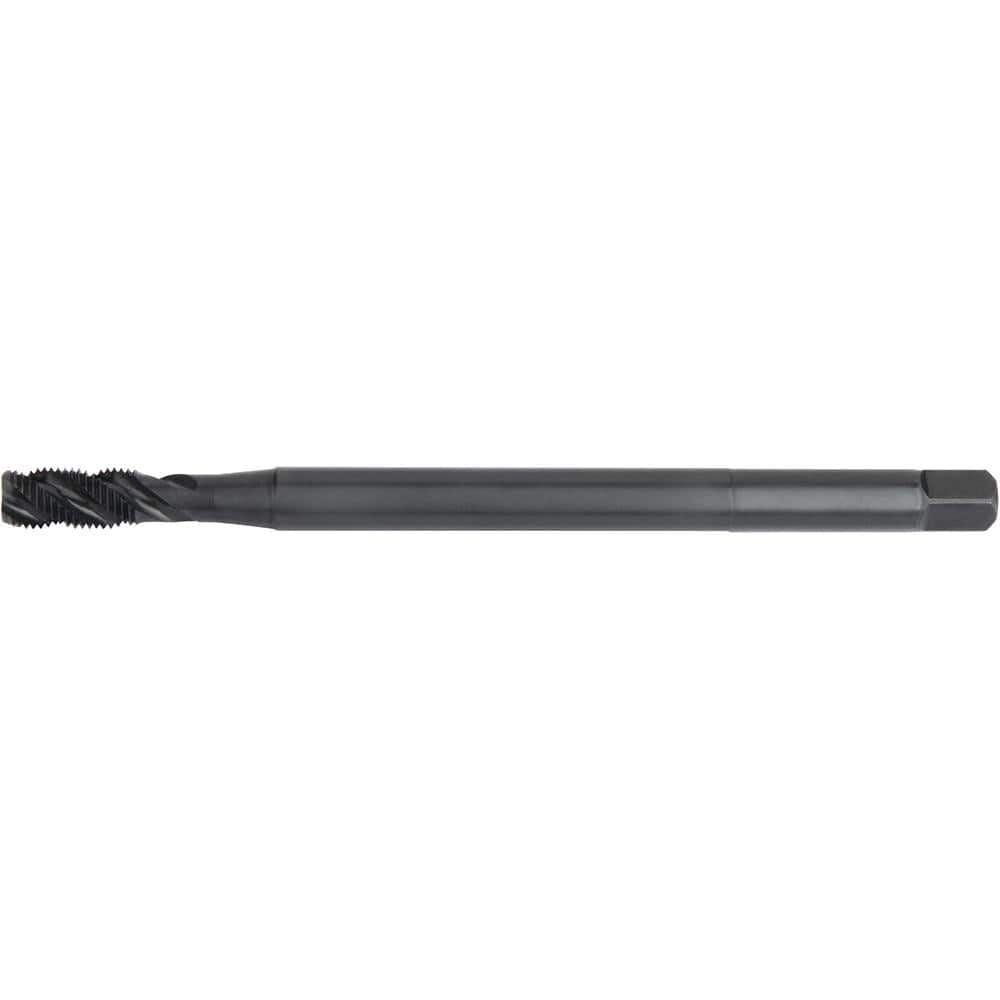 Spiral Flute Tap: 1/4-28 UNF, 3 Flutes, Modified Bottoming, 3B Class of Fit, High Speed Steel, Oxide Coated MPN:5602115