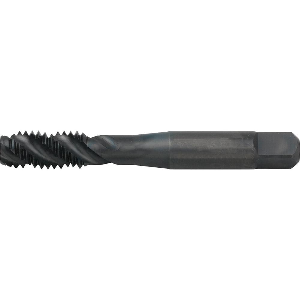 Spiral Flute Tap: M8x1.25 Metric, 3 Flutes, Bottoming, 6H Class of Fit, High Speed Steel, Black Oxide Coated MPN:6140349