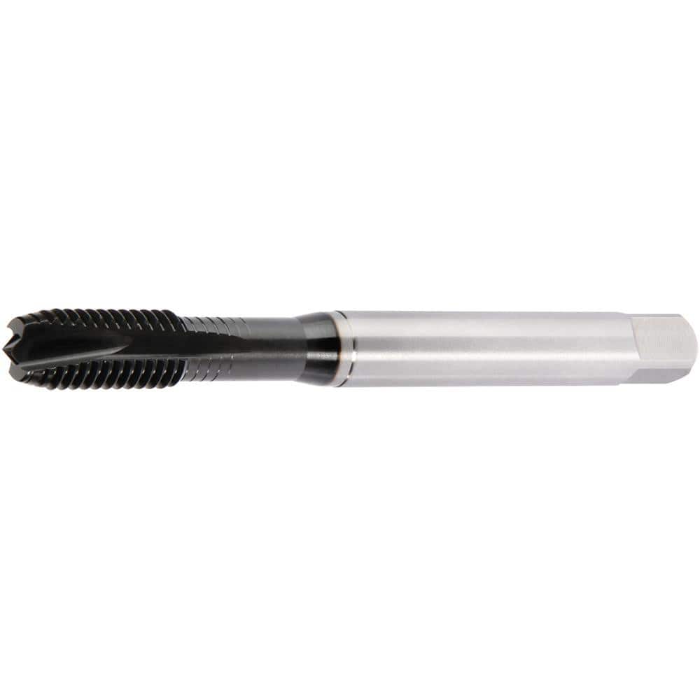 Spiral Point Tap: M6x1 Metric, 2 Flutes, Plug Chamfer, 6H Class of Fit, High-Speed Steel-E, DLC Coated MPN:4160039