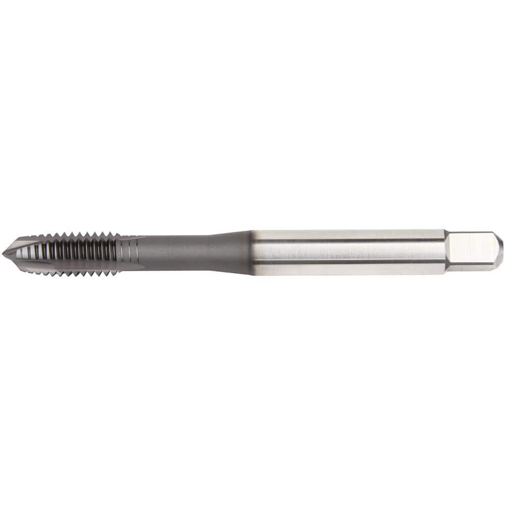 Spiral Point Tap: M18x1.5 Metric Fine, 3 Flutes, Plug Chamfer, 6H Class of Fit, High-Speed Steel-E, Black Oxide Coated MPN:5368200