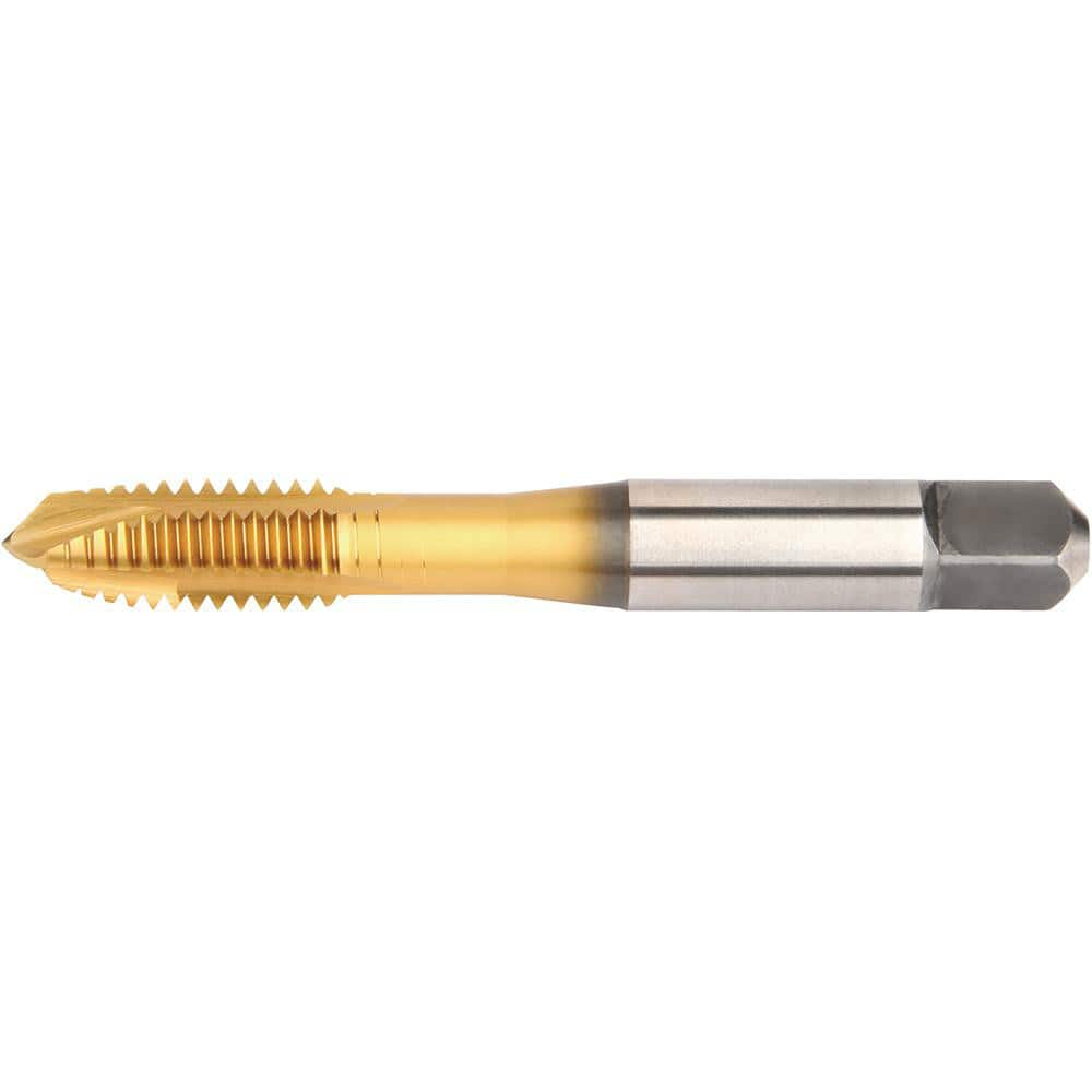 Spiral Point Tap: M5x0.8 Metric, 2 Flutes, Plug Chamfer, 6H Class of Fit, High-Speed Steel-E, TiN Coated MPN:5387869