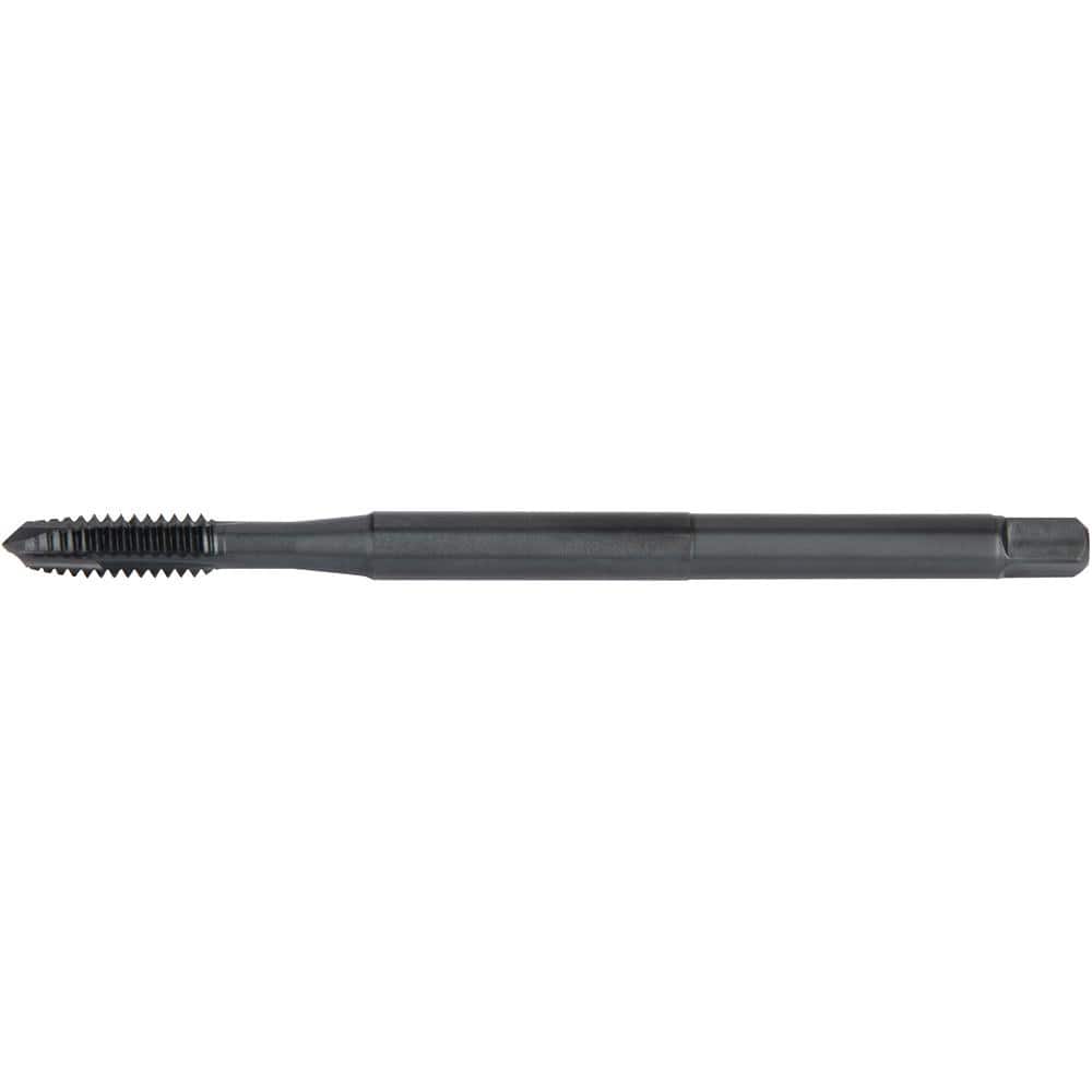 Spiral Point Tap: #8-32 UNC, 2 Flutes, Plug Chamfer, H3 Class of Fit, High-Speed Steel-E, Black Oxide Coated MPN:5608580