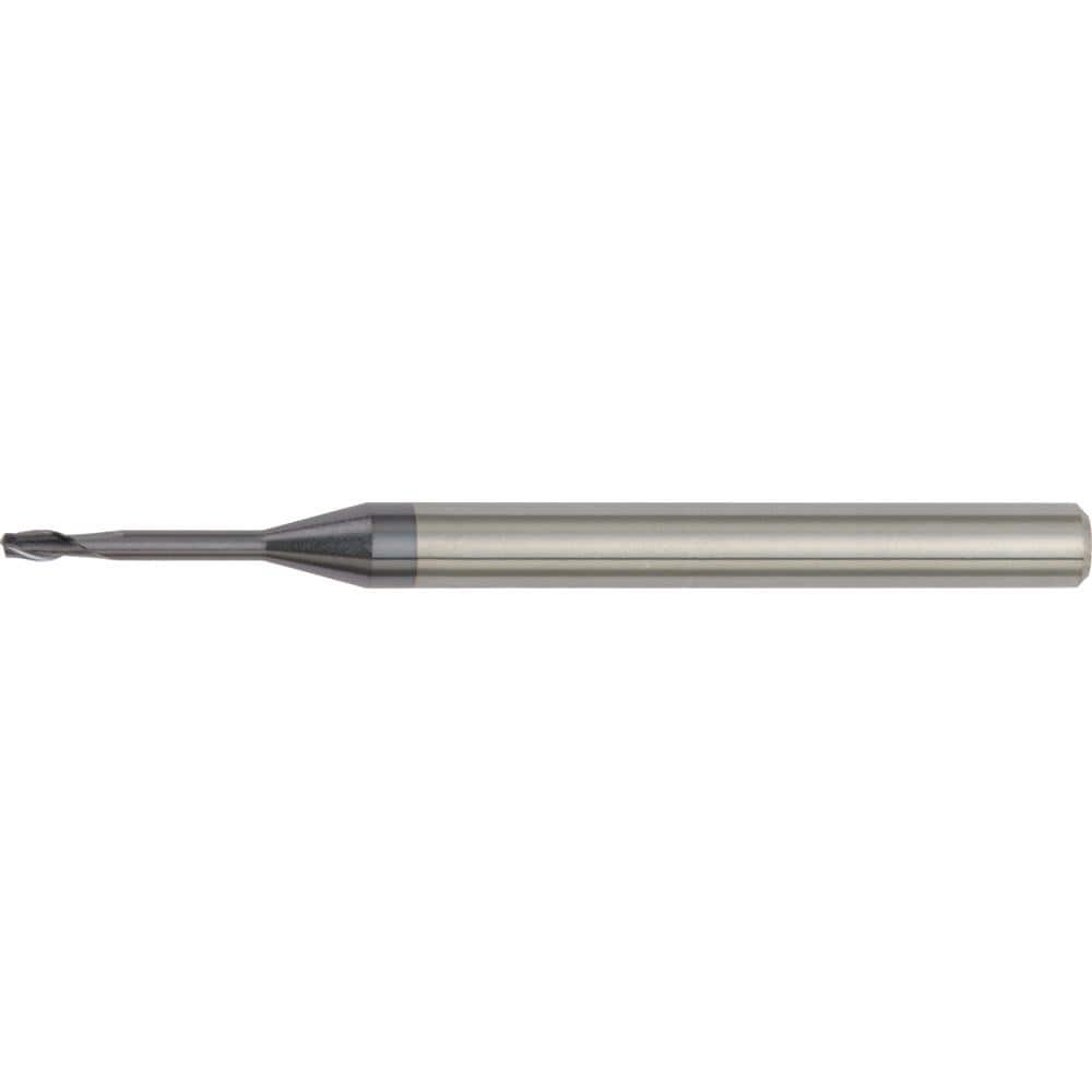 Square End Mill: 2.05 mm Dia, 3 mm LOC, 2 Flutes, Solid Carbide MPN:3454429