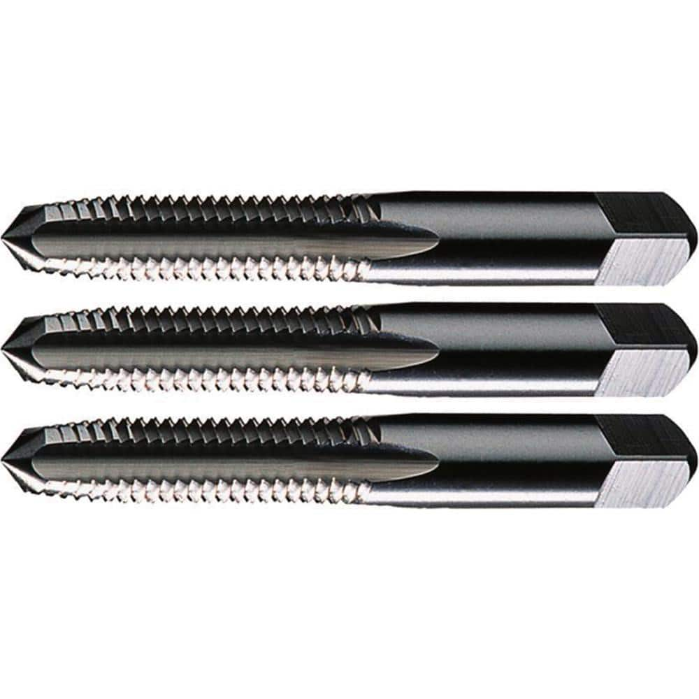 Tap Sets, Minimum Tap Thread Size (Inch): #12-24 , Maximum Tap Thread Size (Inch): #12-24 , Chamfer: Taper, Plug, Bottoming , Material: High Speed Steel  MPN:2748637