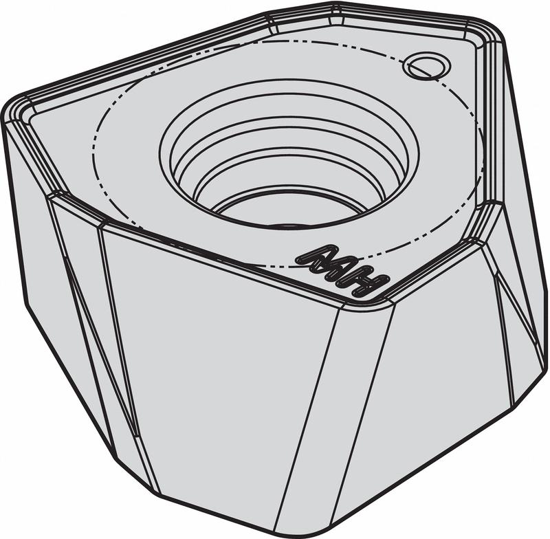 Trigon Milling Insert 120712 Carbide MPN:WOEJ120712SRMH