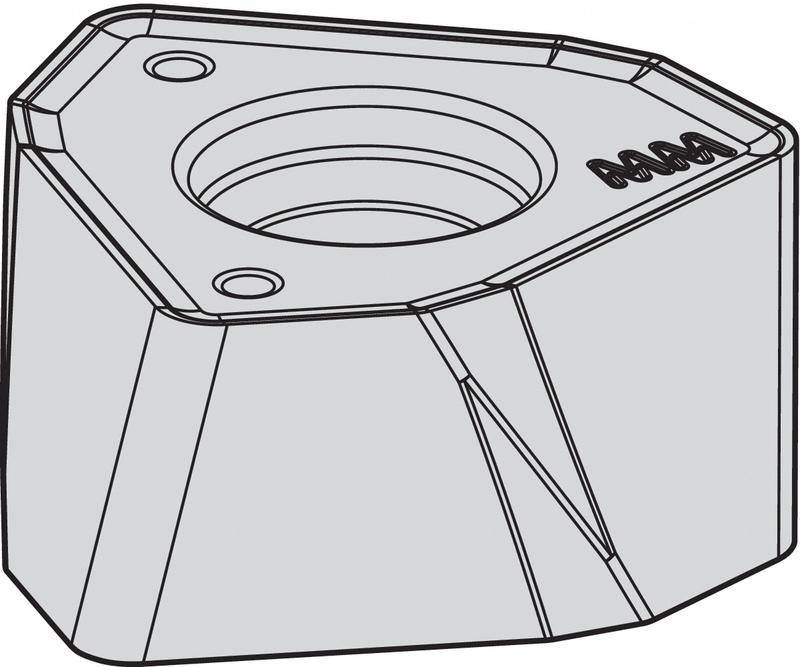 Trigon Milling Insert 120712 Carbide MPN:WOEJ120712SRMM