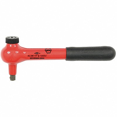 Hand Ratchet 140 mm Insulated 1/4 in MPN:12851