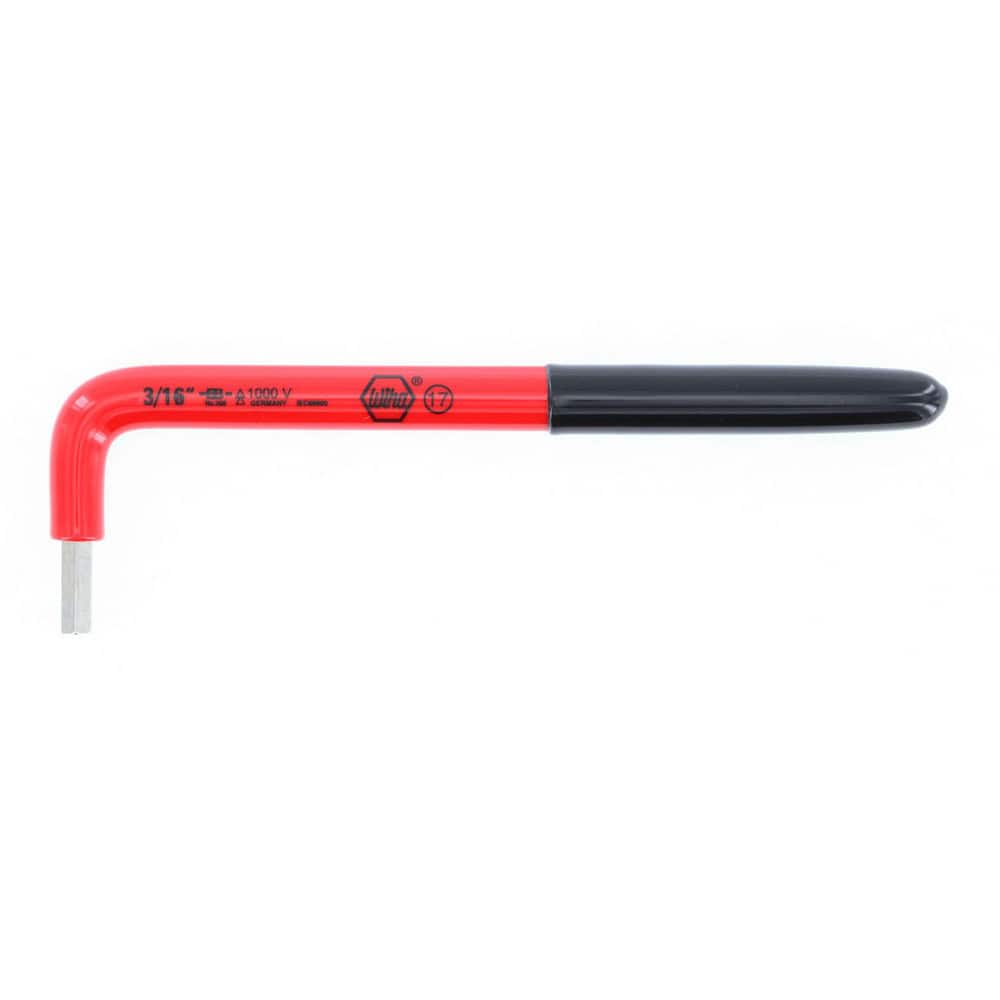 Hex Keys, End Type: Hex , Hex Size (Inch): 3/16 , Handle Type: L-Handle , Arm Style: Long , Arm Length: 5.3in  MPN:13666