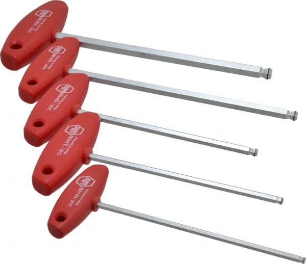 5 Piece T-Handle Ball End Hex Key Set MPN:54090