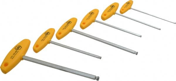 6 Piece T-Handle Ball End Hex Key Set MPN:54091