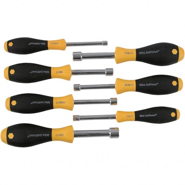 Nut Driver Set: 7 Pc, 3/16 to 1/2