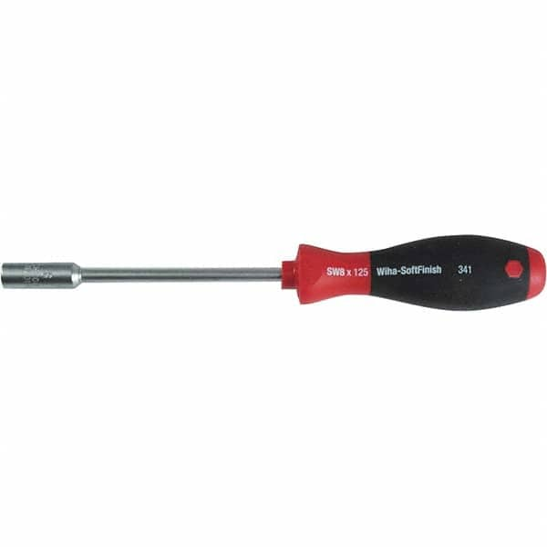 Nut Driver: Solid Shaft, Cushion Grip Handle, 9-13/32