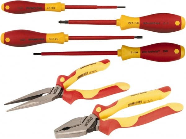 Plier Set: 6 Pc, Angle Pliers MPN:32984