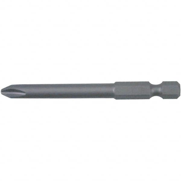 Power Screwdriver Bit: #00 Phillips, #0 Speciality Point Size, 1/4