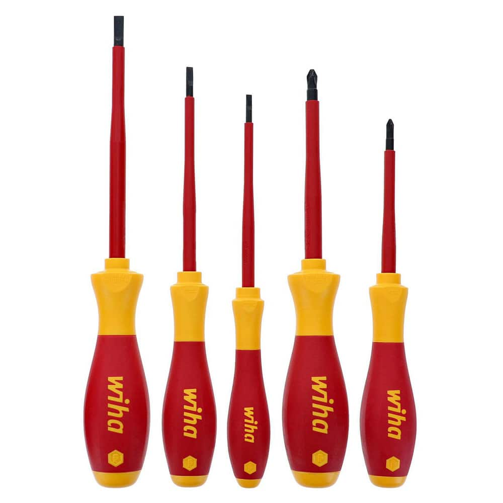 Screwdriver Sets, Screwdriver Types Included: Philips , Slotted , Container Type: None , Tether Style: Not Tether Capable , Number Of Pieces: 5  MPN:32084